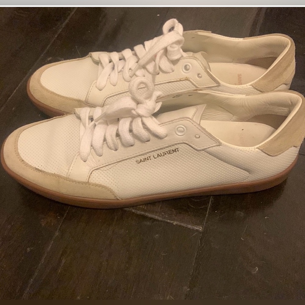 Sneakers saint lauren size 9 , 39 white leather